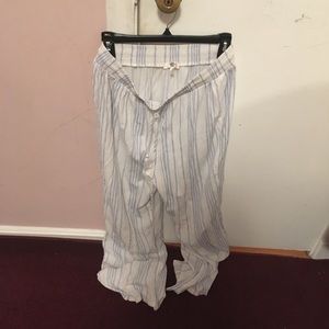 Forever 21 Hawaiian Tropic Stripped Beach Pants